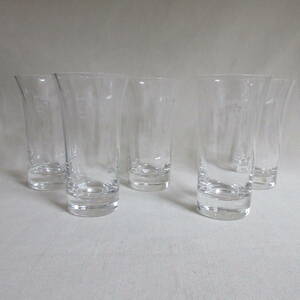  unused PORSCHE Porsche one . beer glass 5 piece set crystal glass tumbler gala spade 