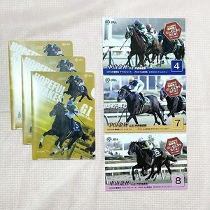 JRA　枠色抽選券　ミニクリアファイル　非売品