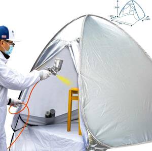  silver Sewinfla spray paint tent airbrush spray shell ta- portable paint Booth DIY spray pe in 