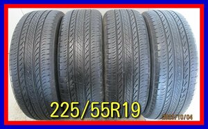 ■中古タイヤ■　225/55R19 99V BRIDGESTONE DUELER H/L850 ハリアー エクストレイル等 夏タイヤ オンロード 激安　送料無料 B36