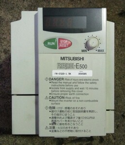 【中古品】三菱電機　インバータ　FR-E520-1.5K