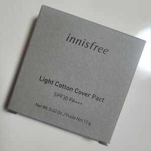 イニスフリー ( innisfree ) ライト コットン カバー パクト 23N ジンジャー ベージュ系 オークル系 Light Cotton Cover Pact 新品