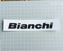 ＃★新品　Bianchi/ビアンキ　カッティングステッカー/デカール/ワッペン　ロードバイク/クロスバイク　自転車グッズ　抜き文字　★_画像1