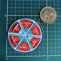 【ワッペン】6Pチーズ★アイロン刺繍ワッペン☆入園入学新学期準備にアップリケ 食べ物 フード_画像2