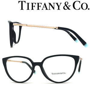 TIFFANY&Co. ティファニー メガネフレーム ブランド ブラック×ゴールド 眼鏡 TF2206-8001