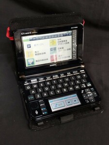 ★極美品 CASIO カシオ 電子辞書 EX-word XD-JT10000 エクスワード DATAPLUS8 ブラック 現状品 電子手帳 収納ケース付き