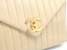 １円 CHANEL シャネル デカココ マドモアゼル チェーン ショルダーバッグ ギャランティカード デカマト ココマーク フリンジ ゴールド金具_画像4