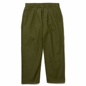 son of the cheese 2tack wide denim OLIVE