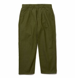 son of the cheese 2tack wide denim OLIVE