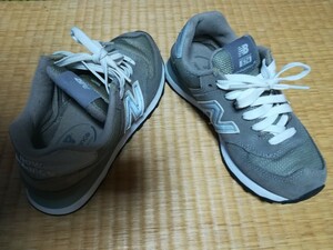 即決　中古　newbalance B W574GS 22.0cm 