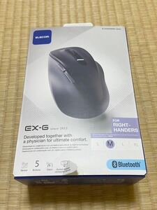 ELECOM 静音 Bluetoothマウス EX-G 5ボタン Mサイズ 抗菌仕様 M-XGM30BBSKABK（ブラック）