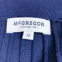 【MCGREGOR /マックレガー】レディース カーディガン 長め丈 長袖リブ Mサイズ アウター 羽織り 紺 Rstore 31071_画像9