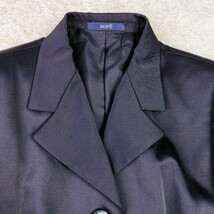 【ROPE/ロペ】レディース ジャケット 異素材 袖ニット アウター 羽織り 9号 シェイプデザイン 黒　　　Rstore310124_画像4