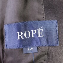 【ROPE/ロペ】レディース ジャケット 異素材 袖ニット アウター 羽織り 9号 シェイプデザイン 黒　　　Rstore310124_画像5