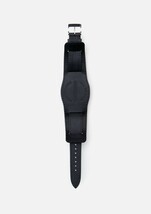 NEIGHBORHOOD LEATHER EMB WATCH BAND ネイバーフッド レザーウォッチベルト クロコダイル柄 BLACK 黒_画像2