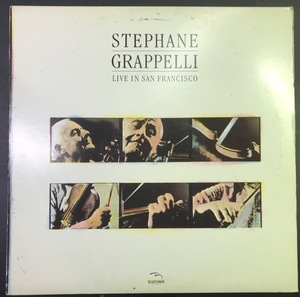 Stphane Grappelli Live In San Francisco - Blackhawk Records / ALFA RECORDS - JAPANESE PROMO