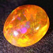 高品質&遊色抜群!!1.380ct 天然ファイアオパール メキシコ産＜裸石 ルース ファイヤーオパール fire opal 宝石 jewelry 天然 natural＞_画像2