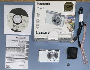 【 美品 】デジタルカメラ LUMIX XS1 ホワイト MICRO SDHCカード16GB付き パナソニック