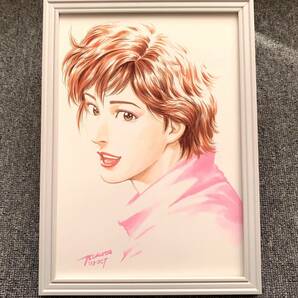 ■北条司『CITY HUNTER 2004』A4サイズ 額入り 貴重イラスト 印刷物 ポスター風デザイン 額装品 アートフレーム インテリア