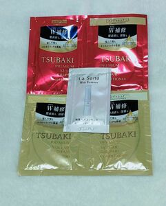 TSUBAKI　ツバキ　プレミアム　シャンプー＆コンディショナー　ラサーナ　Lasana　ヘアエッセンス　 試供品　サンプル