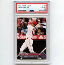 PSA10 GEM MINT 大谷翔平 2023 Topps Now #419 SHOHEI OHTANI PSA鑑定カード 1958年以来となる記録を達成（投手として4回目の1試合3安打）_画像1