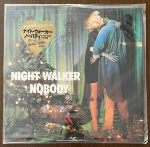 希少 キャンペーンハガキ nobody ノーバディー night walker ナイト ウォーカー レコード LP ステッカー帯 インサート 和モノ ロック rock