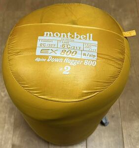 【美品】モンベル(mont-bell) アルパインダウンハガー800 #2 シュラフ