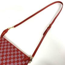 《超希少/美品》LOUIS VUITTON ルイヴィトン ダミエ モジュール 2WAYショルダーバッグ クラッチバッグ レッド 斜め掛け_画像7