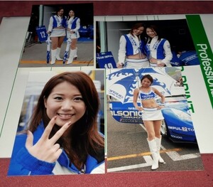 レースクイーン　写真　Lサイズ　4枚　カルソニック　アイドル　タレント　三橋彩