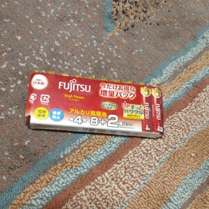  anonymity delivery Fujitsu fujitsu alkaline battery 10 pcs set 2029 year 7 to month made in Japan single 4 battery single 4 shape single four shape battery unused 