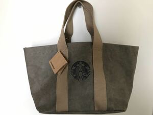 台湾限定【STARBUCKS】スターバックス / クラフトトート オリーブグリーン★星巴克/ 水洗牛皮紙提袋 SIREN TOTE BAG