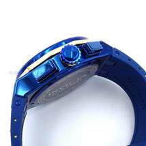 【新品・送料無料】インビクタ INVICTA 腕時計 メンズ SPEED WAY 37961 ブルー クォーツ スイスムーブメント クロノグラフ シリコンバンド_画像4
