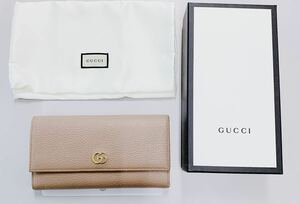 希少！送料込み！グッチGUCCI長財布！ピンクベージュ！