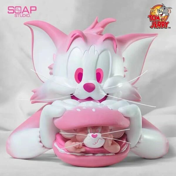 『ピンク・バーガー』TOM&JERRY ソープスタジオ　SOAP STUDIO トムとジェリー　フィギュア　ソフビ　PINK BURGER Ver. 正規品　送料込み