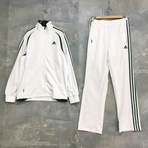 ◆お洒落な逸品◆Adidas/アディダス ジャージ 上下 セットアップ サイドライン ホワイト メンズ M K156 ｃ4250 