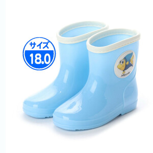【アウトレット】キッズ 長靴 ブルー 18.0cm 青 子供用 JWQ01