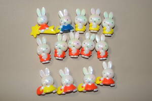 ミッフィー ミニフィギュア 14個セット 約3～4cm Miffy　ラメ　きらきら