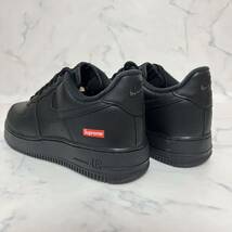 ★送料無料★【新品 完売モデル】24.5cm Supreme × Nike Air Force 1 Low Blackシュプリーム × ナイキ エアフォース1 ロー ブラック黒_画像4