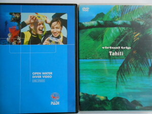 # free shipping * beautiful goods *[OPEN WATER DIVER VIDEO / Japanese edition 2 sheets | use instructions attaching ^.. thing. comfort . Tahiti ]*