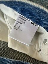 UNIQLO ユニクロ購入 バギージーンズ丈標準76cm BLUE サイズ25 ウエスト63.5相当 中古 数回着用_画像5