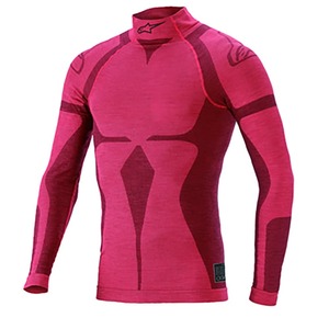 alpinestars(アルパインスターズ) アンダーウェア ZX EVO V2 LONG SLEEVE TOP (XS/Sサイズ) 313 RED DARK RED [FIA8856-2018公認]