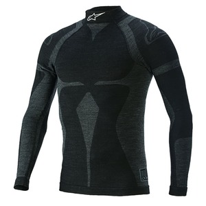 alpinestars(アルパインスターズ) アンダーウェア ZX EVO V2 LONG SLEEVE TOP (M/Lサイズ) 106 BLACK GRAY [FIA8856-2018公認]