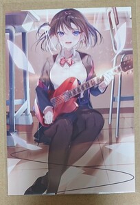 オリジナル ポストカード 美少女 限定 美和野らぐ イラストカード 特典 タイツ ギター 