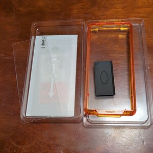 510h1208　Spigen AlignMaster ガラスフィルム Xperia 1 V 用 ガイド枠付き Xperia 1 V 対応 保護 フィルム 2枚入（1枚使用済み）