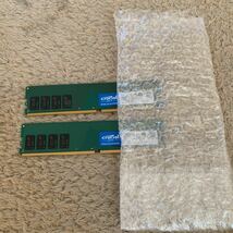 510t2840☆ Crucial [Micron製] DDR4 デスク用メモリー 8GB x 2 ( 2400MT/s / PC4-19200 / 288pin / DR x8 ) CT2K8G4DFD824A_画像1