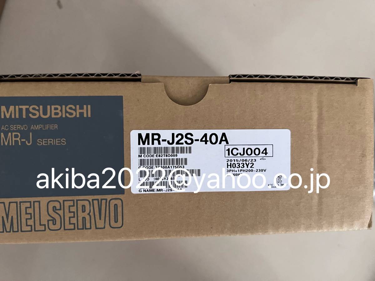 格安新品 新品☆ MITSUBISHI 三菱 サーボドライバ サー MR-JN-40A