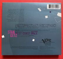 【CD】STAN GETZ「WEST COAST JAZZ +7」スタン・ゲッツ 輸入盤 ボーナストラックあり 盤面良好 [09030256]_画像2