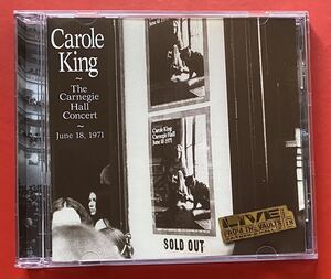 【美品CD】Carole King「The Carnegie Hall Concert 1971.06.18」キャロル・キング 輸入盤 [08200400]