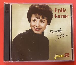 【2CD】EYDIE GORME「SINCERELY YOURS」イーディ・ゴーメ 輸入盤 盤面良好 [05200448]