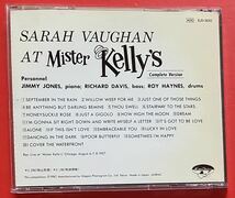 【CD】サラ・ヴォーン「At Mister Kelly's」Sarah Vaughan 国内盤 [08270146]_画像2